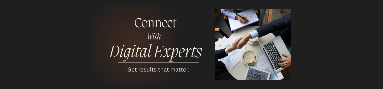 Visit the Digital Experts page to connect with professional marketers