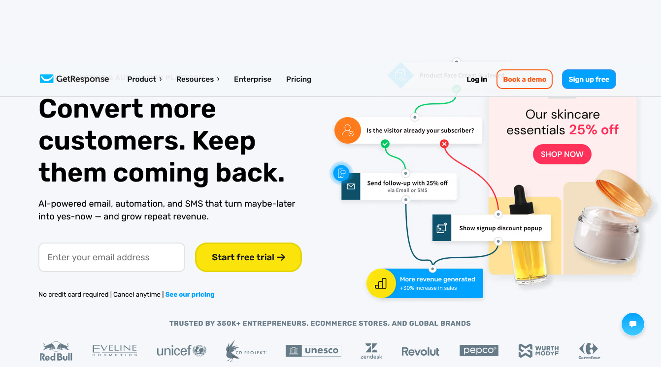 GetResponse Landing Page Image