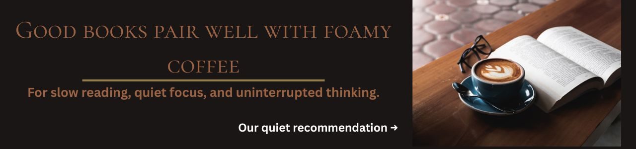 Good Book Pair Well With Foamy Coffee - Banner