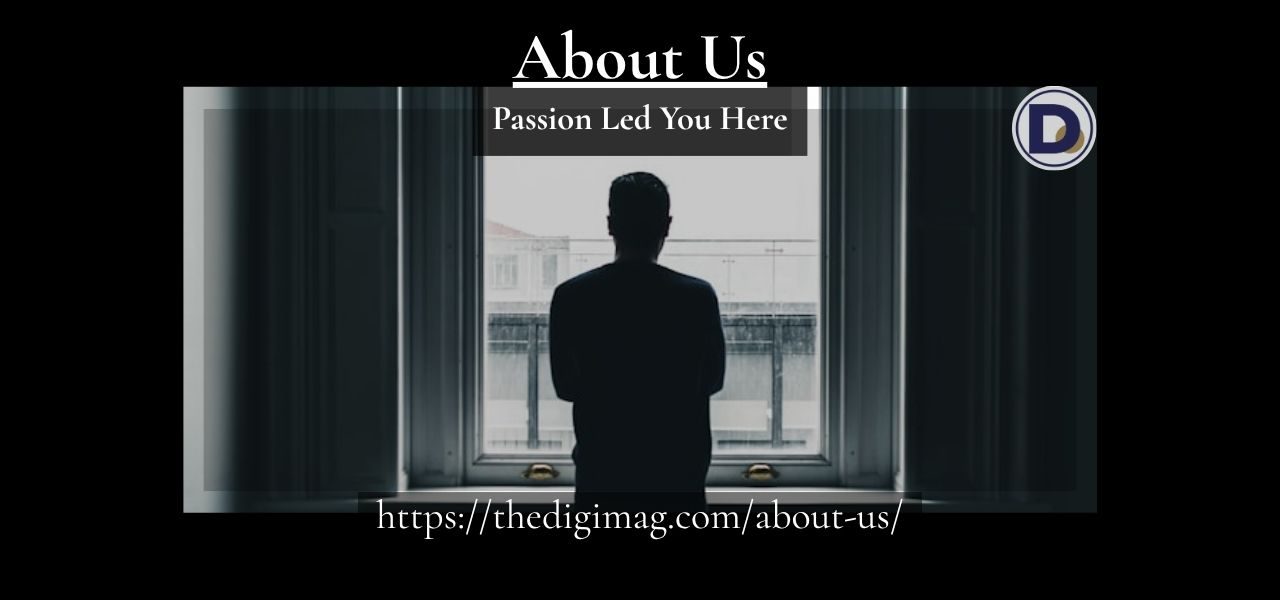 A man gazing out of a window, symbolizing vision, curiosity, and the story behind The DIGI Mag.