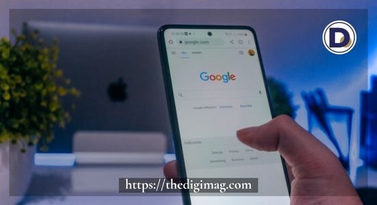 Two hands holding a smartphone ready to search on Google something