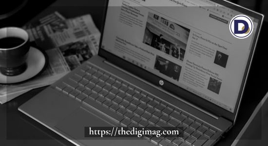 Laptop screen displaying a blog page, symbolizing advanced blogging and content monetization courses.